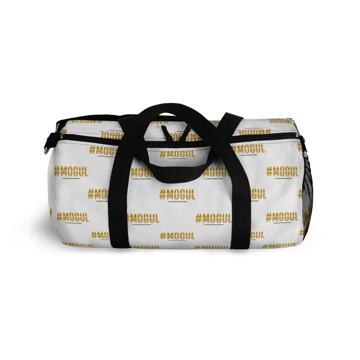 #Mogul White/Black Duffel Bag