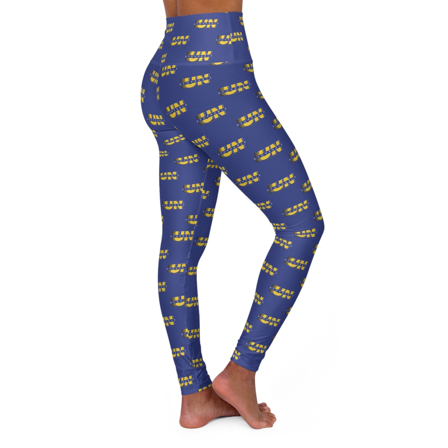 UNStoppable Blue High-Waisted Yoga Leggings