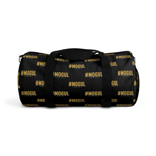 #Mogul Black Duffel Bag — Bold Travel & Gym Tote