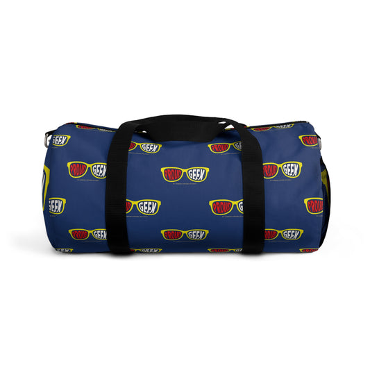 Proud Geek Blue Duffel Bag — Bold Travel & Gym Tote
