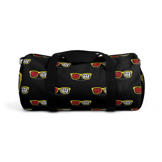 Proud Geek Black Duffel Bag