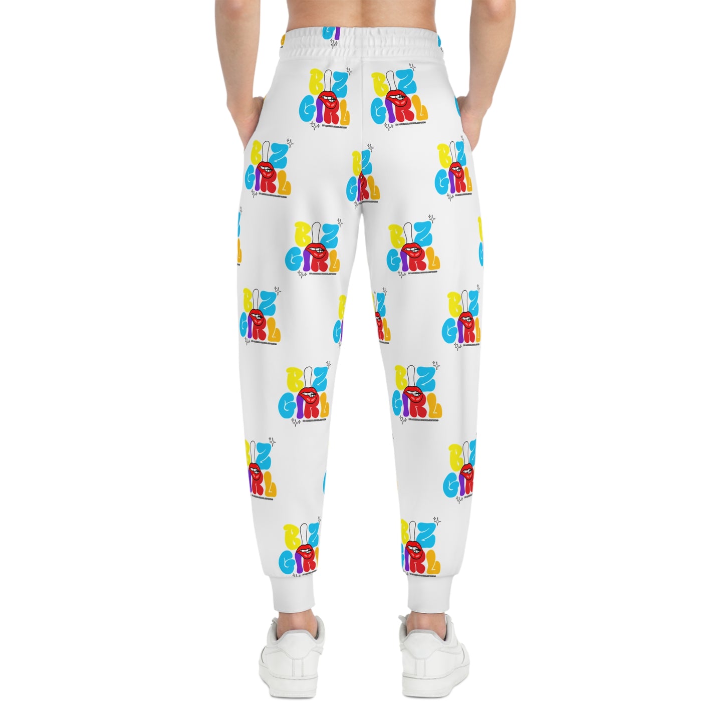 Unisex Ambizion Biz Girl Joggers — White
