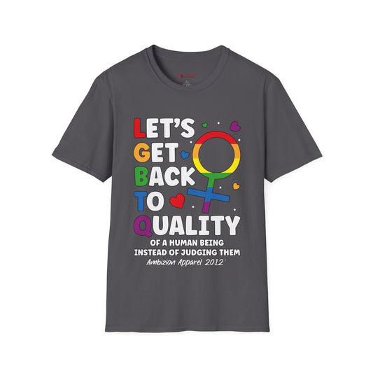 LGBTQ (Let's Get Back to Quality) Unisex T-Shirt (LGBTQ)