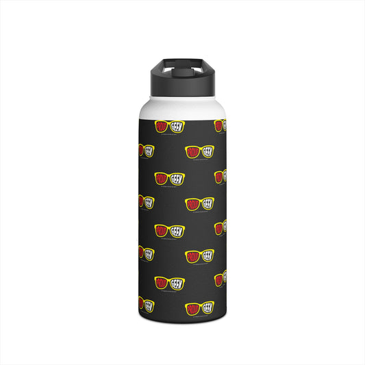 Proud Geek Stainless Water Bottle — Black