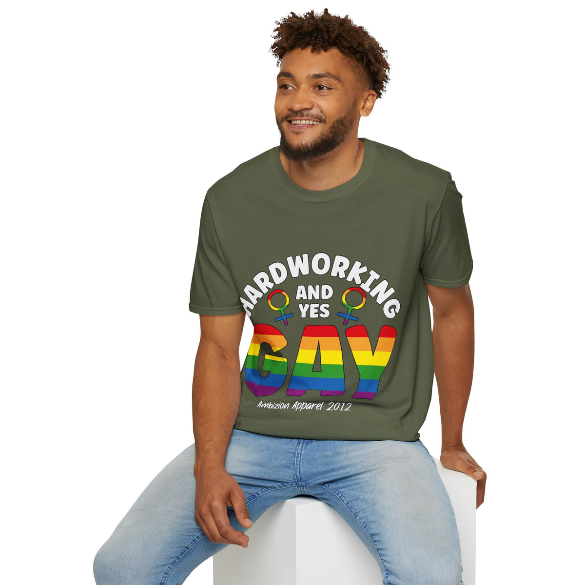 Hardworking and Yes Gay Unisex T-Shirt (LGBTQ)