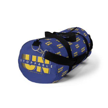 UNStoppable Blue Duffel Bag — Bold Travel & Gym Tote