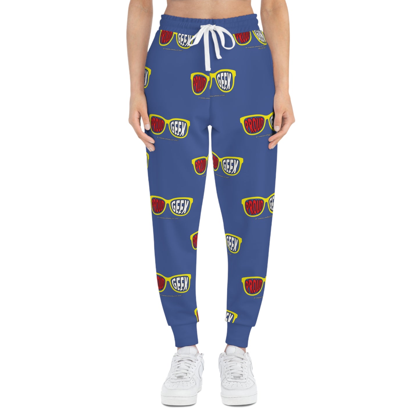 Unisex Proud Geek Joggers — Blue
