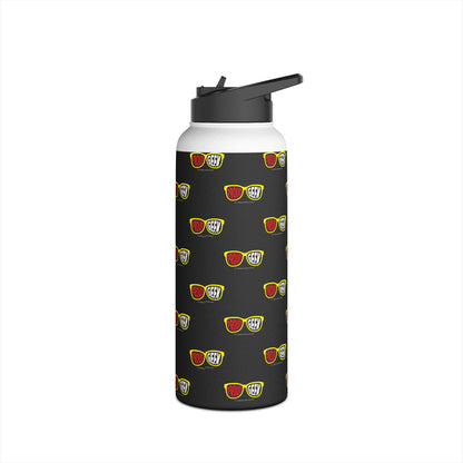 Proud Geek  Stainless Water Bottle — Black
