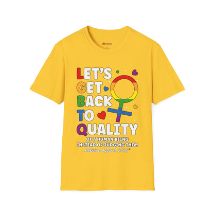 LGBTQ (Let's Get Back to Quality) Unisex T-Shirt (LGBTQ)