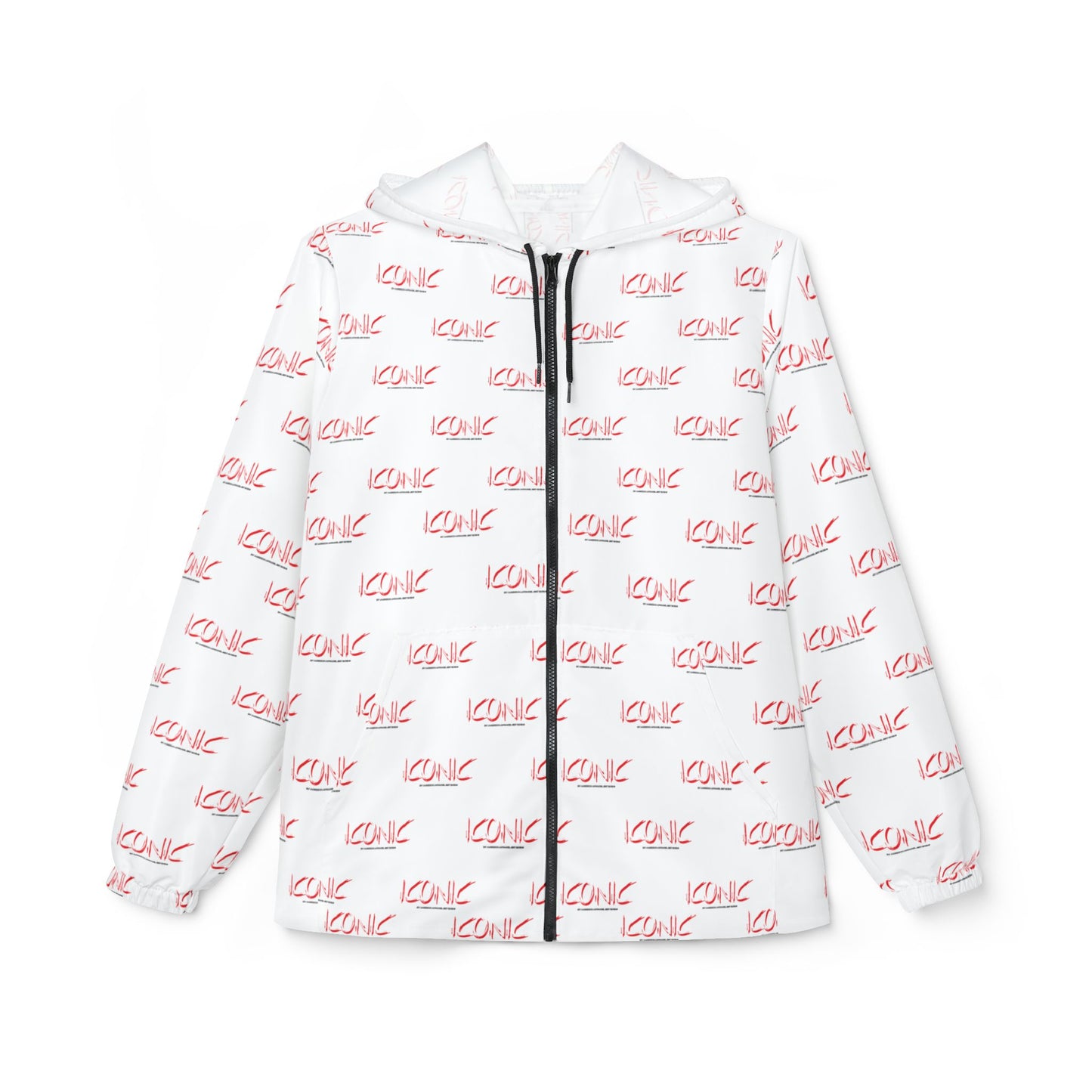ICONIC repeat logo Windbreaker Jacket | all-over print White