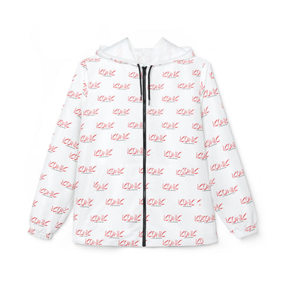 ICONIC repeat logo Windbreaker Jacket | all-over print White