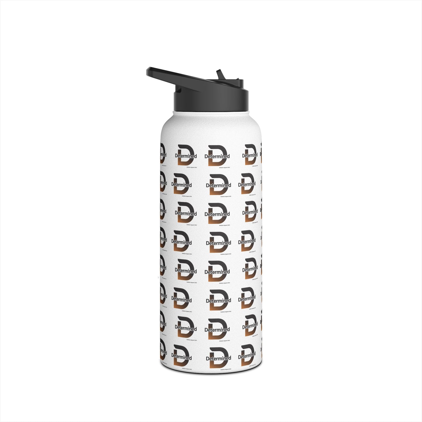 Determined Stainless Water Bottle — White