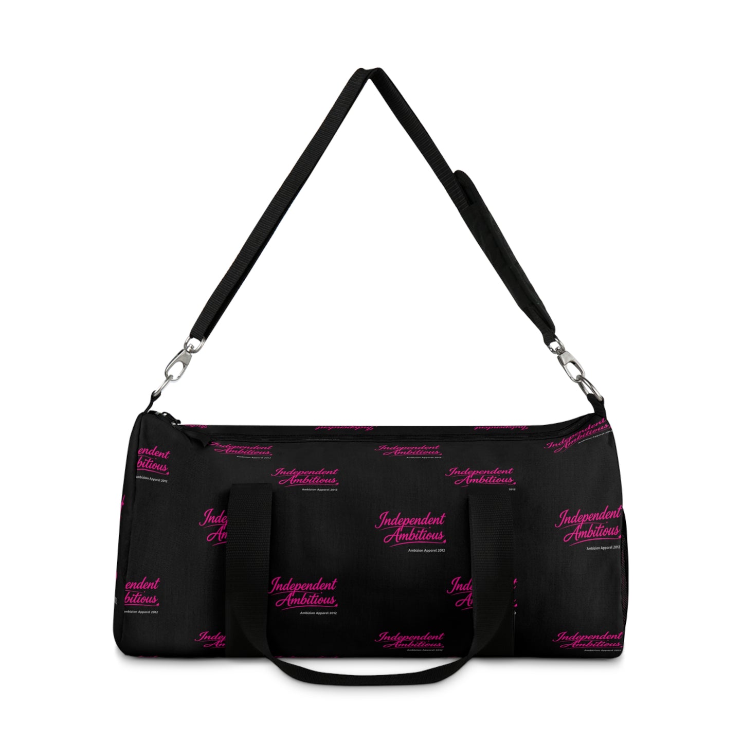 Independent Ambitious Black Duffel Bag — Bold Travel & Gym Tote