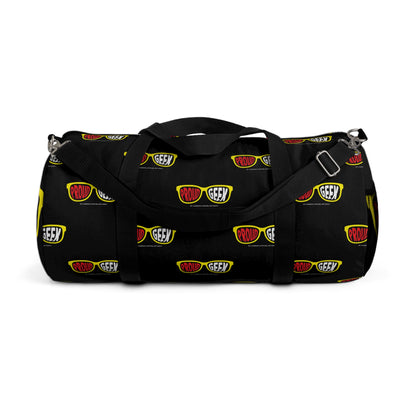Proud Geek Black Duffel Bag