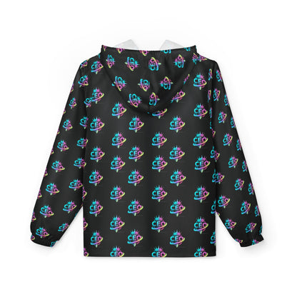 CEO repeat logo Windbreaker Jacket | all-over print Black