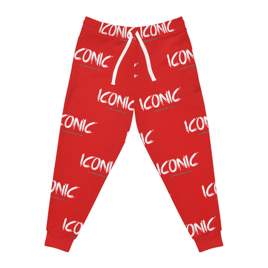 Unisex Iconic Joggers — Red