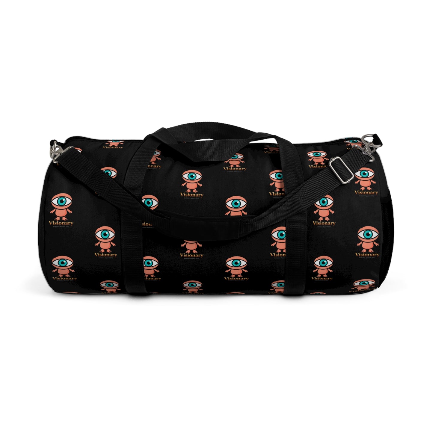 Visionary Black Duffel Bag — Bold Travel & Gym Tote