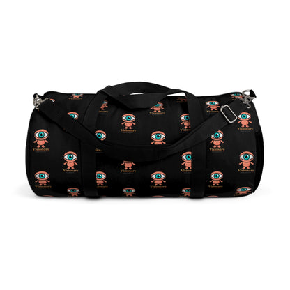 Visionary Black Duffel Bag — Bold Travel & Gym Tote