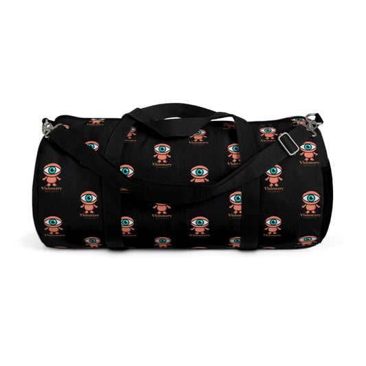 Visionary Black Duffel Bag — Bold Travel & Gym Tote