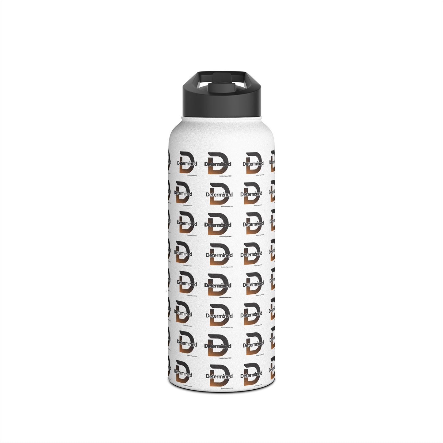 Determined Stainless Water Bottle — White
