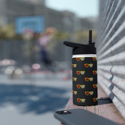 Proud Geek  Stainless Water Bottle — Black