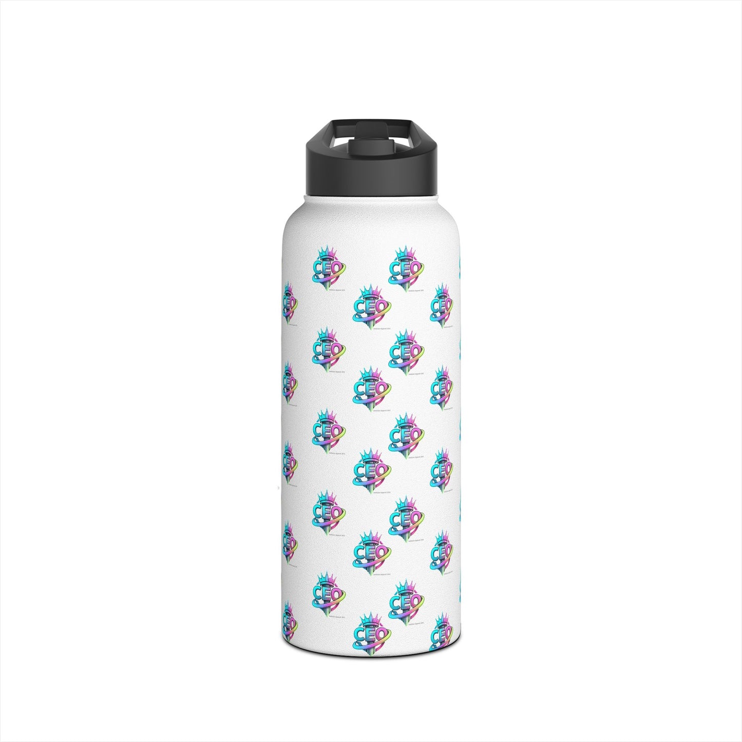 CEO  Stainless Water Bottle — White