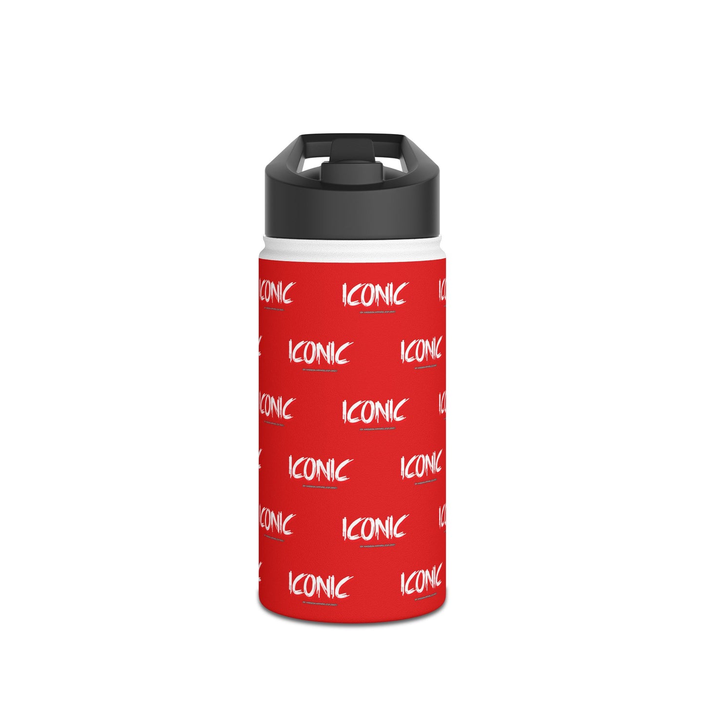Iconic Stainless Water Bottle — Red