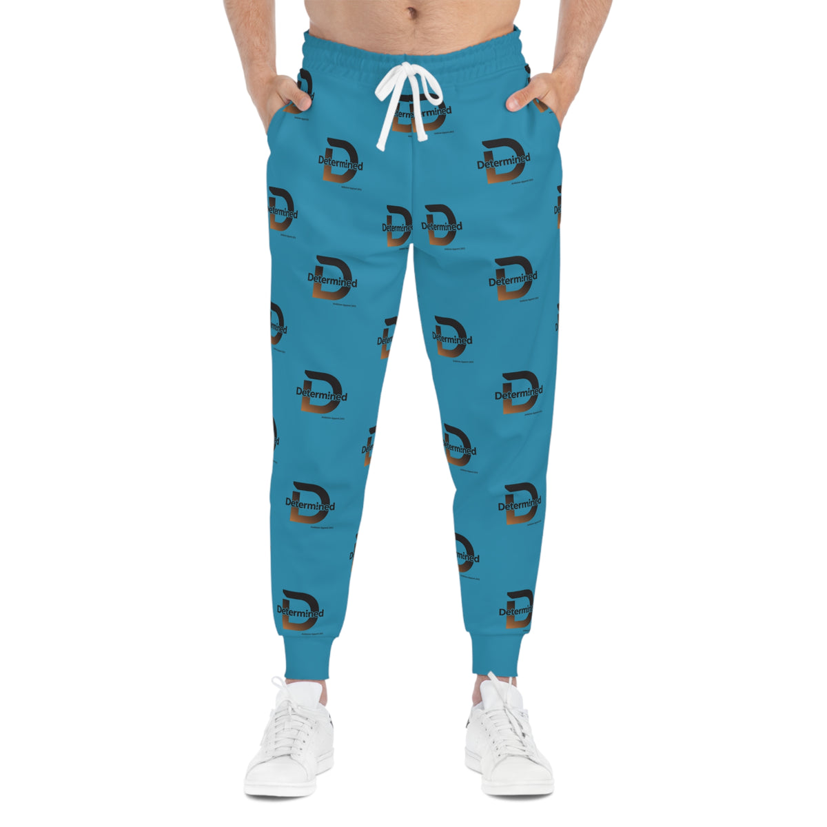 Unisex Determined Joggers — Turquoise