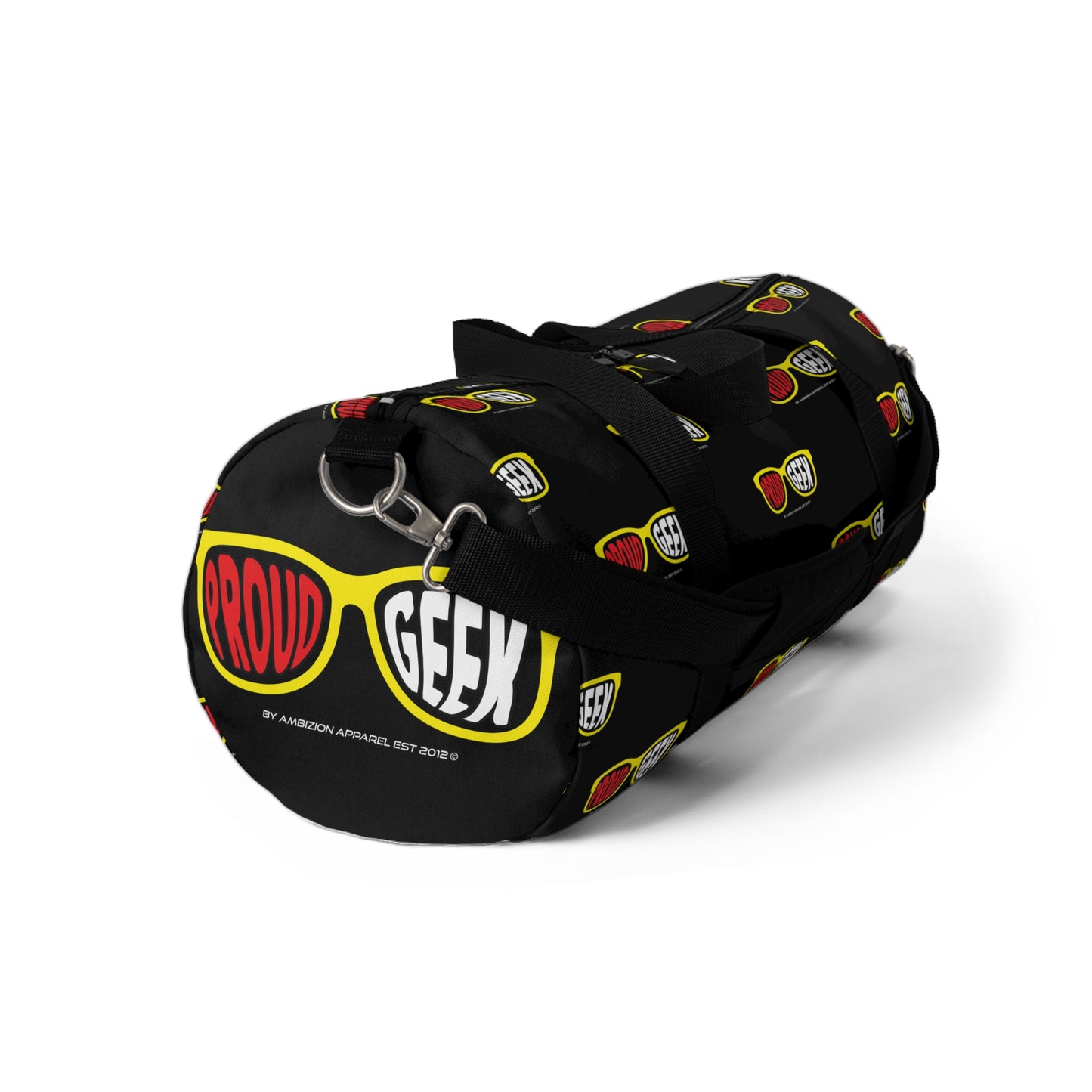 Proud Geek Black Duffel Bag