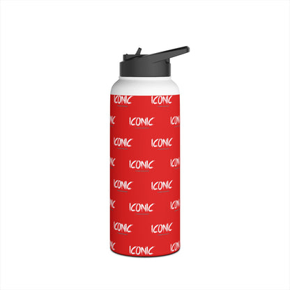 Iconic Stainless Water Bottle — Red