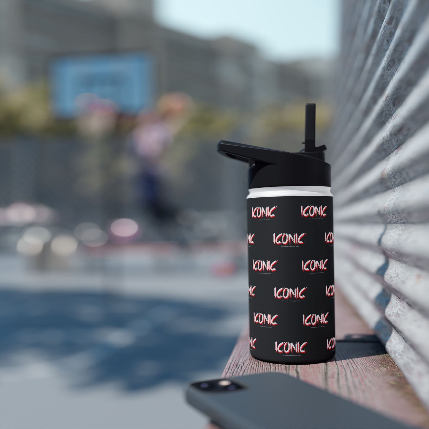 Iconic Stainless Water Bottle — Black