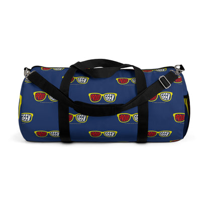 Proud Geek Blue Duffel Bag — Bold Travel & Gym Tote