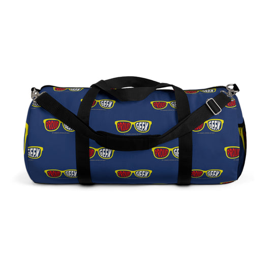 Proud Geek Blue Duffel Bag — Bold Travel & Gym Tote