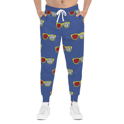 Unisex Proud Geek Joggers — Blue