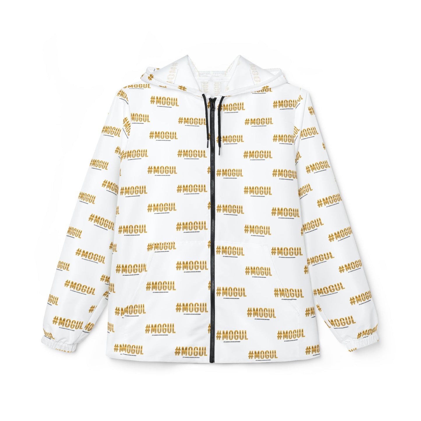 #Mogul repeat logo Windbreaker Jacket | all-over print White