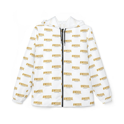 #Mogul repeat logo Windbreaker Jacket | all-over print White