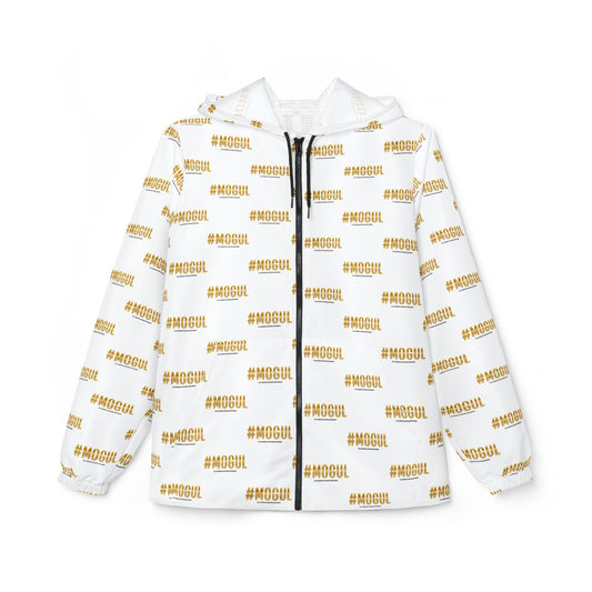 #Mogul repeat logo Windbreaker Jacket | all-over print White