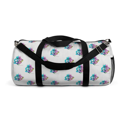 CEO White Duffel Bag — Bold Travel & Gym Tote