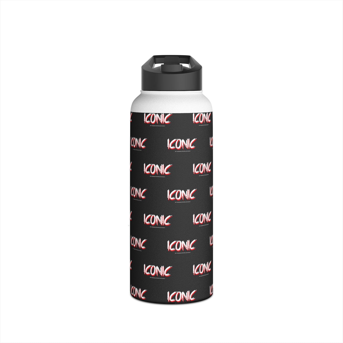 Iconic Stainless Water Bottle — Black