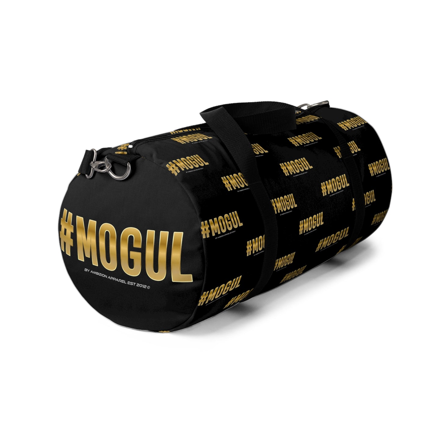 #Mogul Black Duffel Bag — Bold Travel & Gym Tote