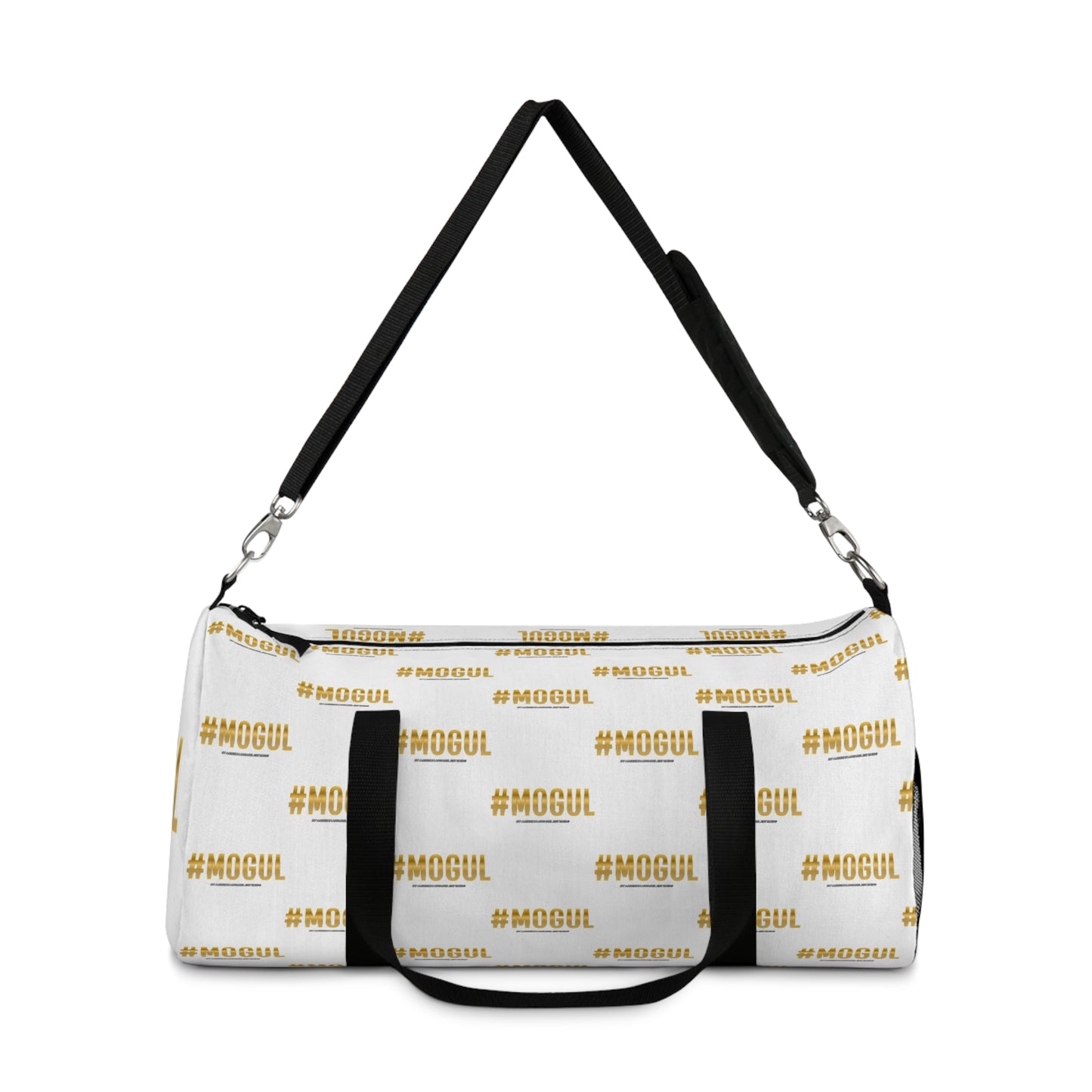 #Mogul White/Black Duffel Bag