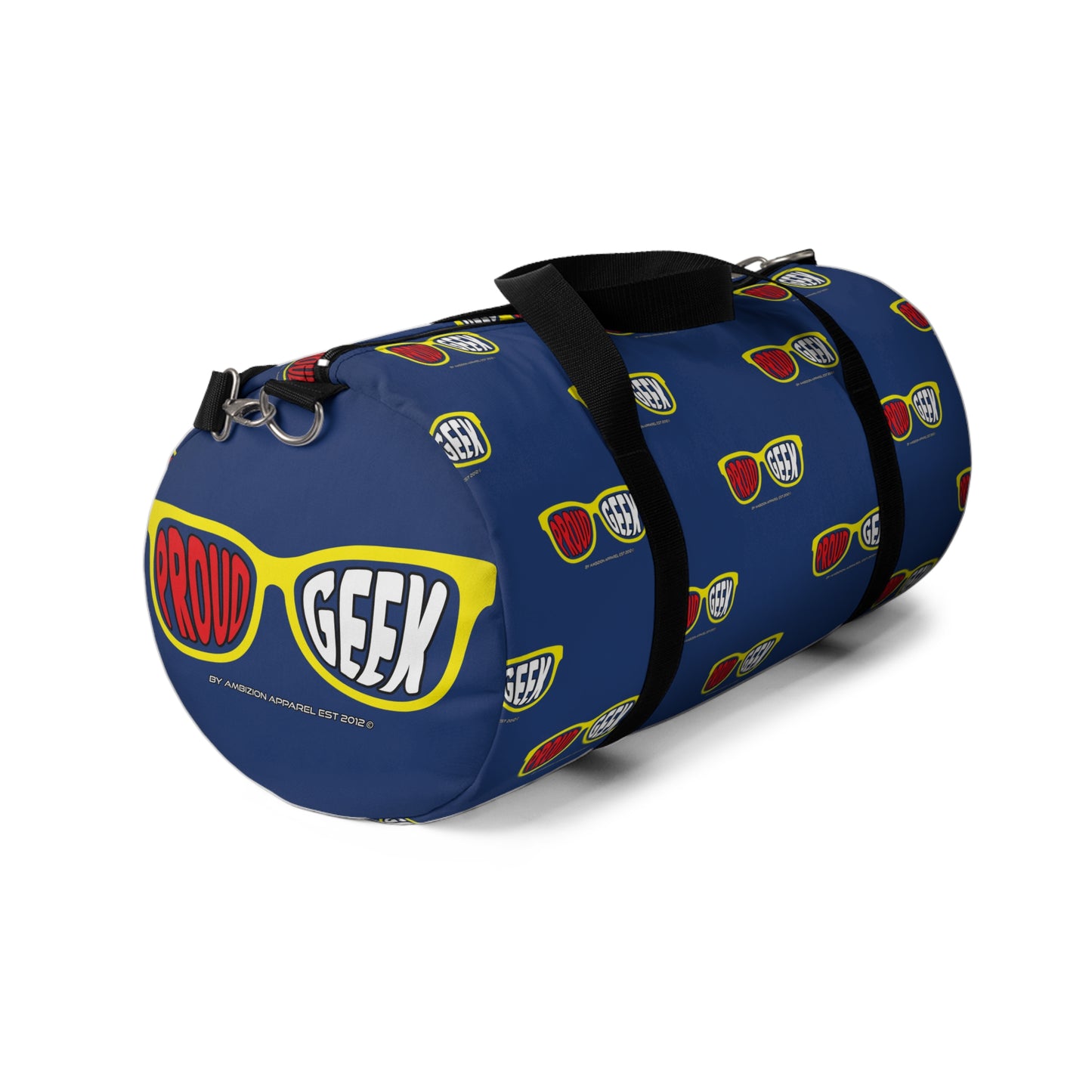 Proud Geek Blue Duffel Bag — Bold Travel & Gym Tote