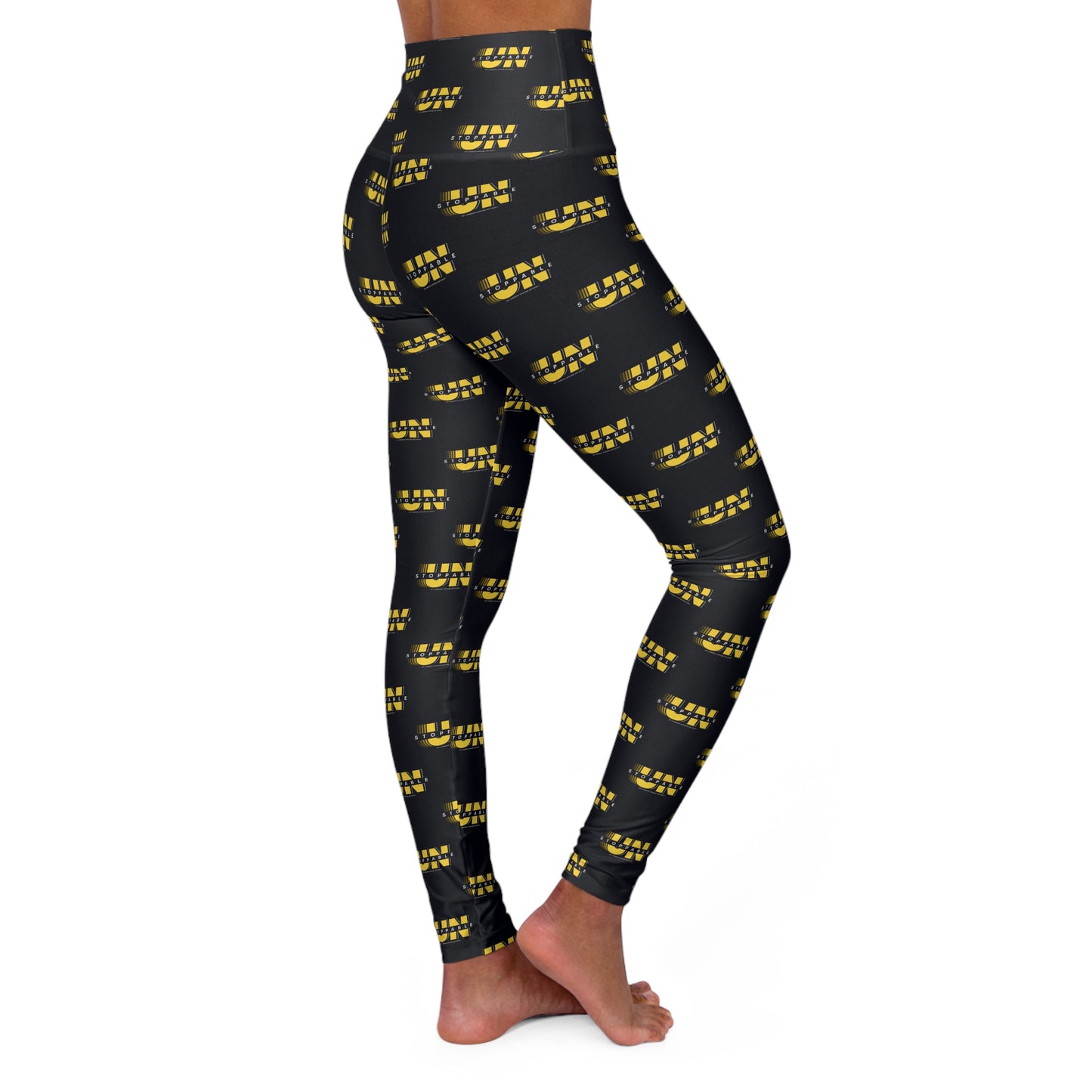 UNStoppable Black High-Waisted Yoga Leggings