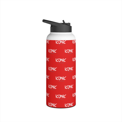 Iconic Stainless Water Bottle — Red
