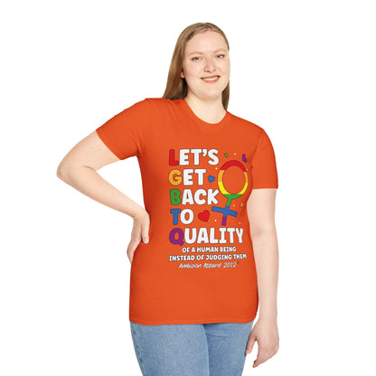 LGBTQ (Let's Get Back to Quality) Unisex T-Shirt (LGBTQ)