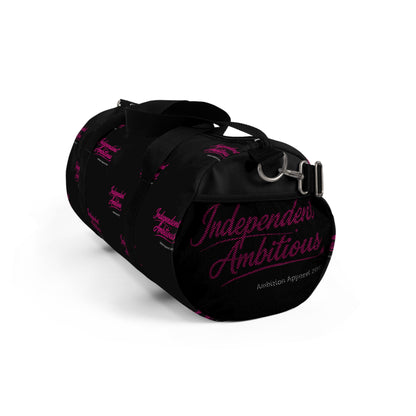Independent Ambitious Black Duffel Bag — Bold Travel & Gym Tote