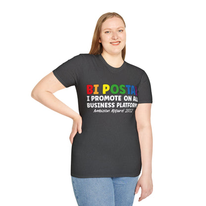 Bi Postal Unisex T-Shirt (LGBTQ)