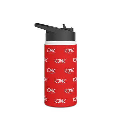 Iconic Stainless Water Bottle — Red