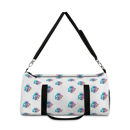 CEO White Duffel Bag — Bold Travel & Gym Tote