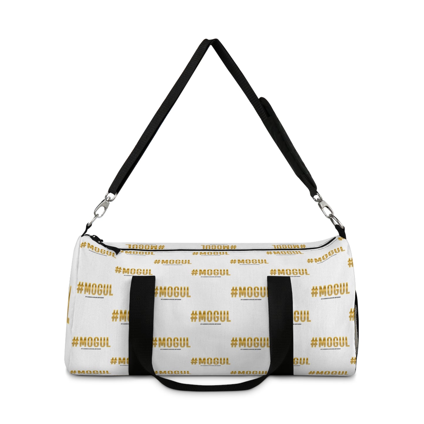 #Mogul White/Black Duffel Bag